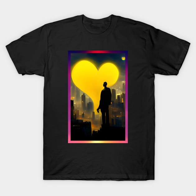 Heart City - 001 T-Shirt by BottomsUpTee